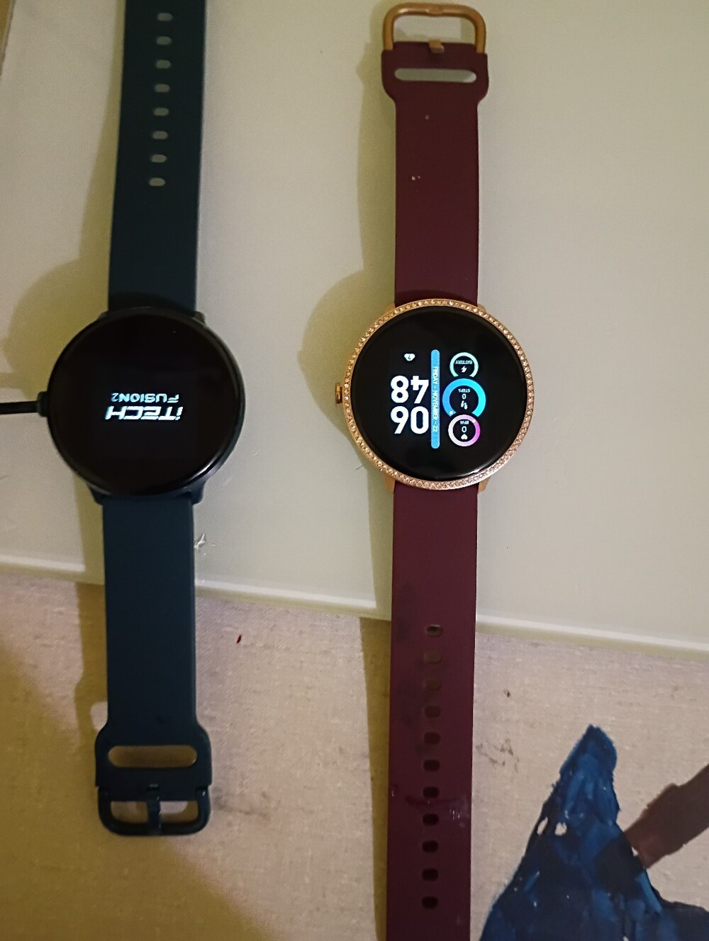 Two ITech Fusion 2 Smart Fitness Watches With Charger